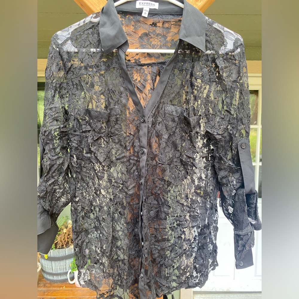 EXPRESS Lace work shirt